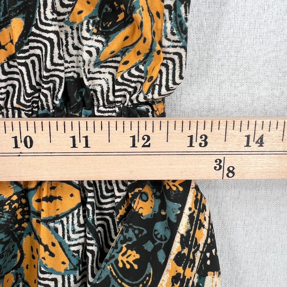 ULLA JOHNSON Amira Midi Dress Womens 6 White Green Portofino Printed Cotton - Picture 15 of 16